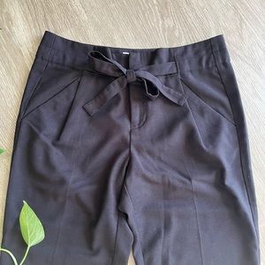 MOVING SALE 📦 Calvin Klein Tie Waist Cropped Straight Leg Formal Pants